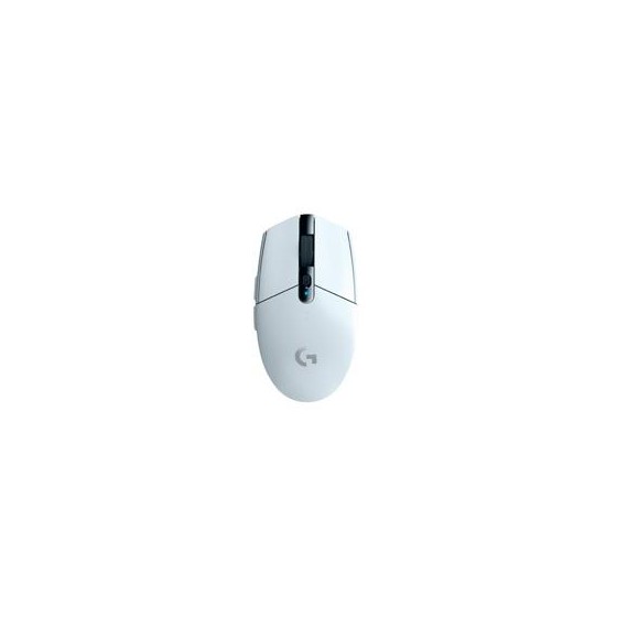 MOUSE GAMING LOGITECH G305 LIGHTSPEED WHITE OPTICO INALAMBRICO USB 1MS CON SENSOR HERO 12000DPI 6 BOTONES