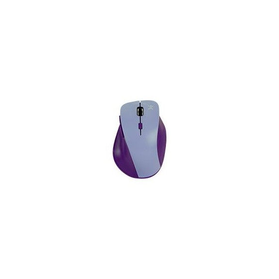 MOUSE INALAMBRICO 1600 DPI ERGONOMICO SILENCIOSO CONECTOR USB PERFECT CHOICE THUMB - MORADO