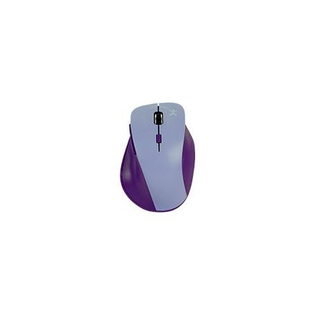 MOUSE INALAMBRICO 1600 DPI ERGONOMICO SILENCIOSO CONECTOR USB PERFECT CHOICE THUMB - MORADO