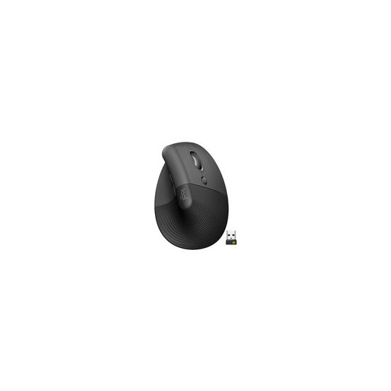 MOUSE LOGITECH LIFT VERTICAL ERGO GRAFITO OPTICO MULTI DISPOSITIVOS USB LOGI BOLT Y BLUETOOTH PARA PC/APPLE MACOS 10.15 O POST