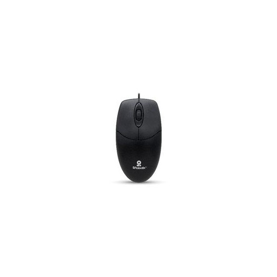 MOUSE BROBOTIX K1,  ALAMBRICO, USB-A, 1000 DPI, NEGRO   