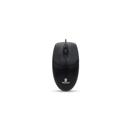 MOUSE BROBOTIX K1,  ALAMBRICO, USB-A, 1000 DPI, NEGRO   