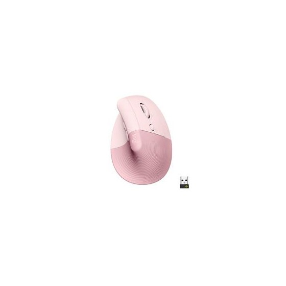 MOUSE LOGITECH LIFT VERTICAL ERGO ROSE OPTICO MULTI DISPOSITIVOS USB LOGI BOLT Y BLUETOOTH PARA PC/APPLE MACOS 10.15 O POSTERI