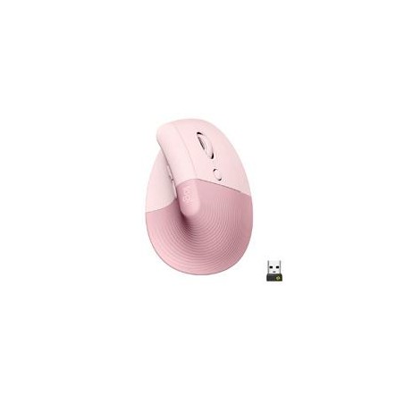 MOUSE LOGITECH LIFT VERTICAL ERGO ROSE OPTICO MULTI DISPOSITIVOS USB LOGI BOLT Y BLUETOOTH PARA PC/APPLE MACOS 10.15 O POSTERI