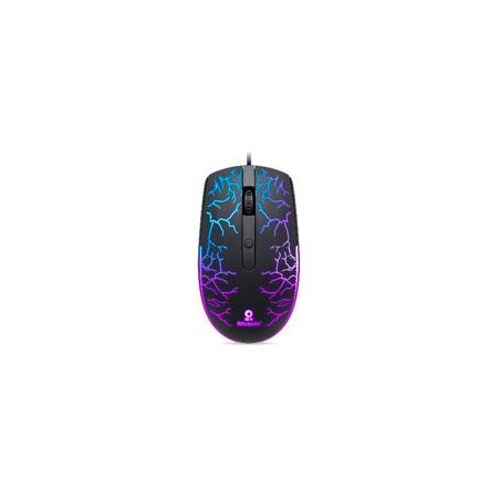 MOUSE BROBOTIX STORM, ALAMBRICO, USB-A ILUMINADO RGB, NEGRO