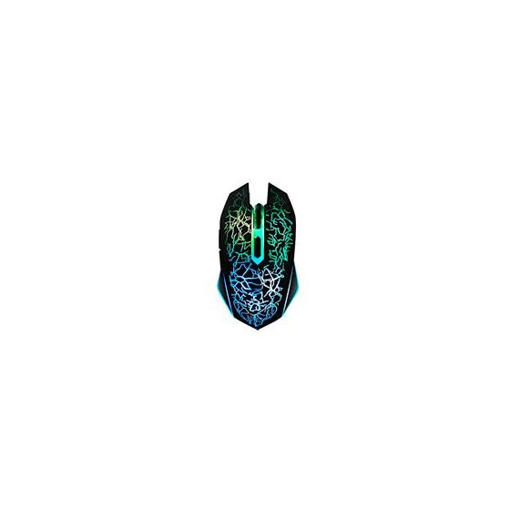 MOUSE BROBOTIX GAMER, ALAMBRICO, USB-A , BACKLIGHT MULTICOLOR, 2400 DPI, NEGRO 