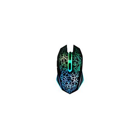 MOUSE BROBOTIX GAMER, ALAMBRICO, USB-A , BACKLIGHT MULTICOLOR, 2400 DPI, NEGRO 