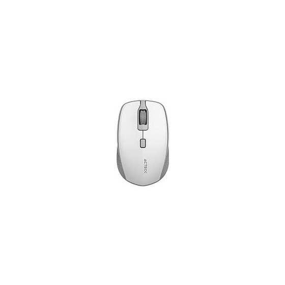 MOUSE ACTECK OPTIMIZE TRIP MI670 / INALAMBRICO / DUAL / RECEPTOR USB - BLUETOOTH / LASER / 1600 DPI / BLANCO / AC-934138