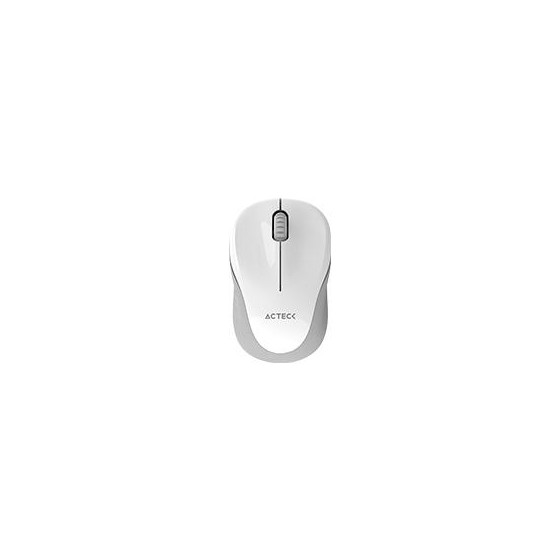 MOUSE ACTECK OPTIMIZE TRIP MI480 / INALAMBRICO / RECEPTOR USB / LASER / CLICK SILENCIOSO / 1600 DPI / BLANCO / AC-934886