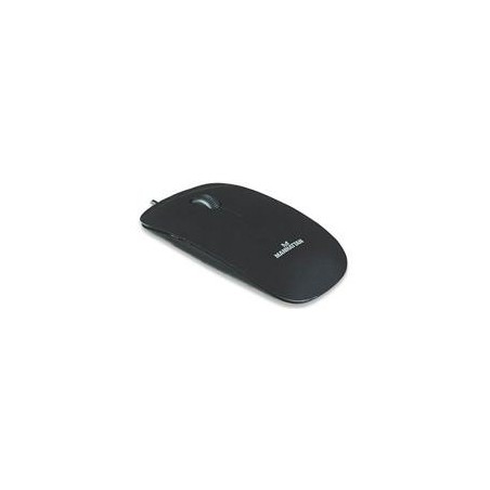 MOUSE,MANHATTAN,177658, ECONOMICO USB NEGRO