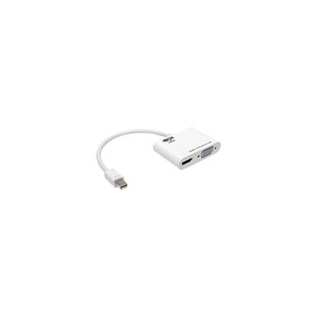 ADAPTADOR CONVERTIDOR TODO EN UNO KEYSPAN TRIPP-LITE P137-06N-HV-V2W MINI DISPLAYPORT 1.2 A VGA / HDMI COMPATIBLE CON THUNDERB