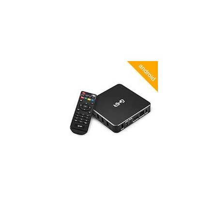 SMART TV BOX GHA/QUAD CORE/1GB/8GB/LAN/WIFI/HDMI/AV/CR/SPDIF/ANDROID/NEGRO