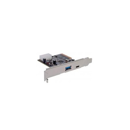 TARJETA PCI EXPRESS, MANHATTAN,151757, USB-C  1 PTO C+1PTO A