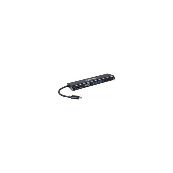 DOCKING,MANHATTAN,152631,4-1,USB-C A HDMI VGA 2 USB 3.1 LECTOR TARJETAS SD M-H