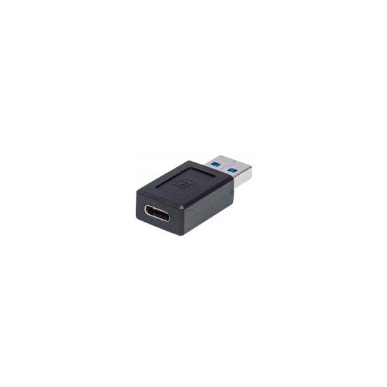 ADAPTADOR USB,MANHATTAN,354714,-C V3.1, AM-CH NEGRO