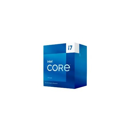 PROCESADOR INTEL CORE I7-13700F S-1700 13A GEN /1.5 - 5.2 GHZ /CACHE 30MB /16 CORES (8P+8E) /SIN GRAFICOS /CON DISIPADOR /COMP