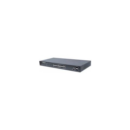 POE SWITCH,INTELLINET,561341, GB 16 PTOS 19, 30W/PTO, 220W, ADMIN + 2 SFP