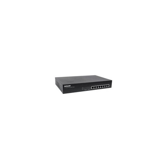 POE SWITCH,INTELLINET,560641, GB  8 PTOS 30W/PTO, 140W