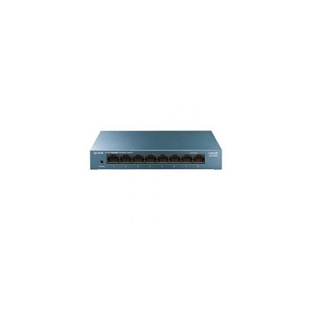 SWITCH | TP-LINK | LS108G | 8 PUERTOS RJ45 GIGABIT |  NO ADMINISTRABLE | CARCASA METALICA | PARA ESCRITORIO O MONTAJE EN PARED