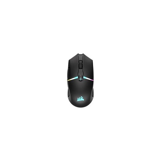 MOUSE CORSAIR NIGHTSABRE / GAMING / INALAMBRICO / RGB / LED / OPTICO / COLOR NEGRO / 26,000 DPI / COLOR NEGRO / GAMING / (CH-9