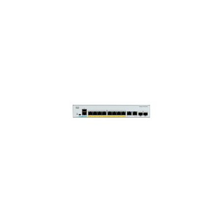 SWITCH CISCO CATALYST 1000 8 PUERTOS 10/100/1000 GIGABIT POE PORTS AND 67W POE BUDGET, 2X1G SFP AND RJ-45 COMBO UPLINKS