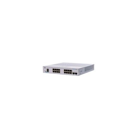 SWITCH CISCO BUSINESS CBS, 16 PUERTOS 10/100/1000 GIGABIT, 2 PUERTOS SFP, SMART ADMINISTRACIN BSICA