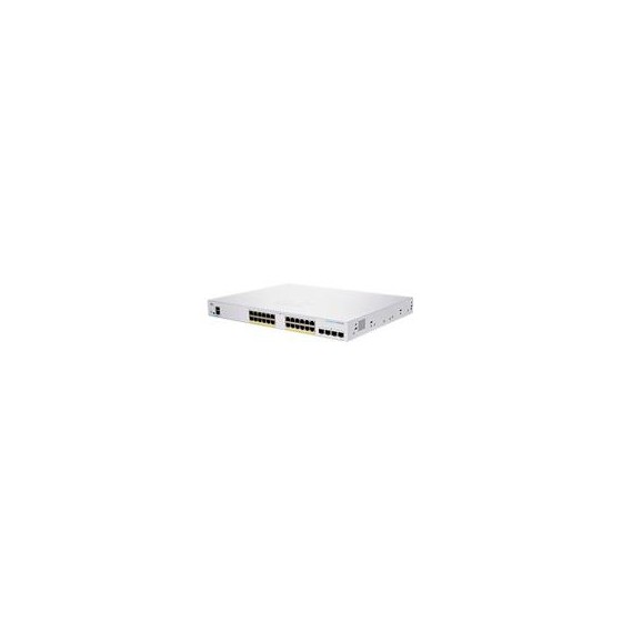 SWITCH CISCO BUSINESS CBS, 24 PUERTOS 10/100/1000 MBPS, ADMINISTRABLE, 4 PUERTOS SFP, POE