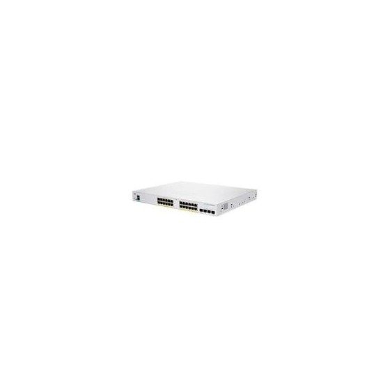 SWITCH CISCO BUSINESS CBS, 24 PUERTOS 10/100/1000, 4 PUERTOS SFP 10G, SMART ADMINISTRACIN BSICA, POE