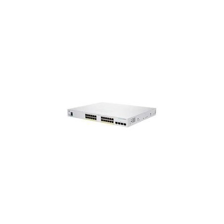 SWITCH CISCO BUSINESS CBS, 24 PUERTOS 10/100/1000, 4 PUERTOS SFP 10G, SMART ADMINISTRACIN BSICA, POE