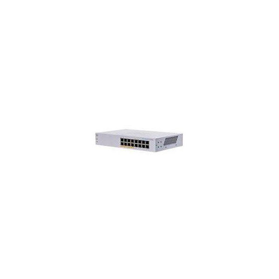 SWITCH CISCO BUSINESS CBS, 16 PUERTOS 10/100/1000 GIGABIT, NO ADMINISTRABLE, POE, 32 GBIT/S