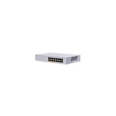 SWITCH CISCO BUSINESS CBS, 16 PUERTOS 10/100/1000 GIGABIT, NO ADMINISTRABLE, POE, 32 GBIT/S