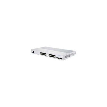 SWITCH CISCO BUSINESS CBS, 24 PUERTOS 10/100/1000 GIGABIT, 4 PUERTOS SFP, SMART ADMINISTRACIN BSICA, POE