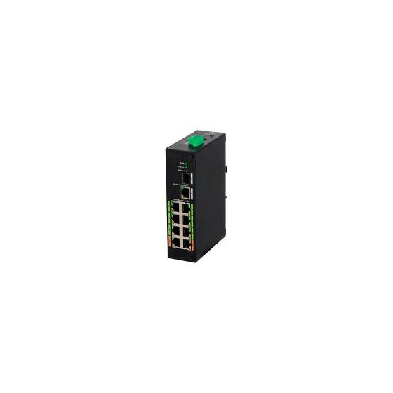 SWITCH  DAHUA EPOE 8 PUERTOS/ HASTA 800 MTS CON CAMARAS EPOE/ 120 WATTS/ SWITCHING 8.8G/ IEEE802.3AF/ IEEE802.3AT/ HI-POE