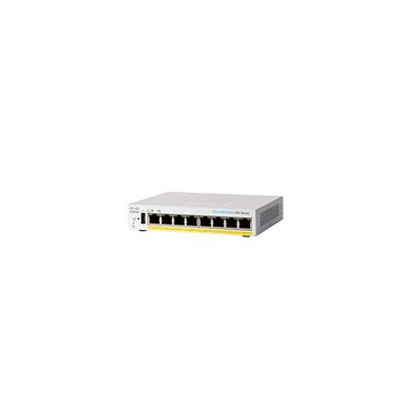 SWITCH CISCO ADMINISTRABLE 8 CBS250 PUERTOS 10/100/1000 POE 45W