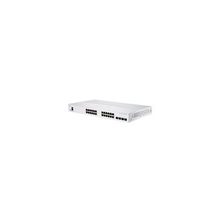 SWITCH CISCO BUSINESS CBS, 24 PUERTOS 10/100/1000 GIGABIT, ADMINISTRABLE, 4 PUERTOS SFP