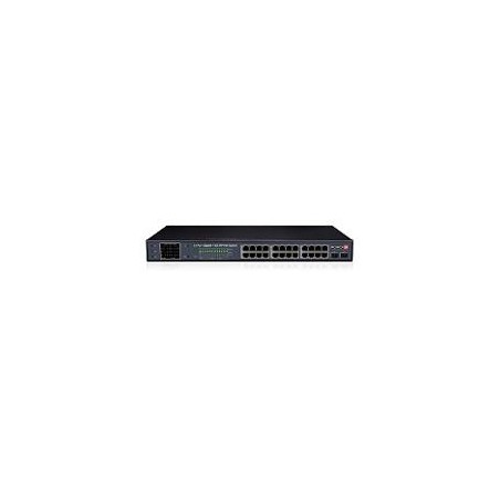 SWITCH POE / PROVISION ISR / POES-24370GCL+2SFP / 24 PTO 10/100/1000 MBPS / 2 PTO DE ENLACE ASCENDENTE SFP / TODOS LOS PTOS AC