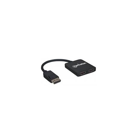 VIDEO SPLITTER,MANHATTAN,152716, DISPLAYPORT 1 DP IN : 2 HDMI OUT UHD