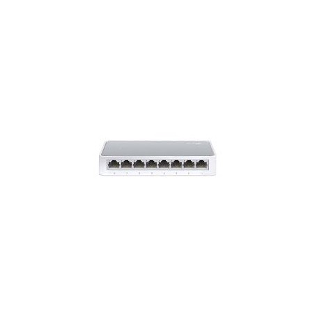 SWITCH | TP-LINK | TL-SF1008D |  8 PUERTOS RJ45 10/100 MBPS  | NO ADMINISTRABLE  | PARA ESCRITORIO