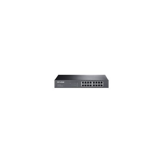 SWITCH | TP-LINK | TL-SG1016D | 16 PUERTOS | RJ45 GIGABIT 10/100/1000 MBPS | NO ADMINISTRABLE | PARA ESCRITORIO O RACK DE 13 P