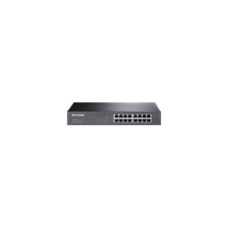 SWITCH | TP-LINK | TL-SG1016D | 16 PUERTOS | RJ45 GIGABIT 10/100/1000 MBPS | NO ADMINISTRABLE | PARA ESCRITORIO O RACK DE 13 P