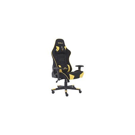 SILLA OCELOT GAMING OST-WILD YELLOW / TELA AUTOMOTRIZ / BASE NYLON AJUSTABLE / DESCANSABRAZOS 1D / PISTON CLASE 4 / RECLINABLE