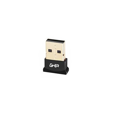 ADAPTADOR USB BLUETOOTH GHIA // USB 2.0 // BLUETOOTH V5.0 COMPATIBLE CON V3.0 / 2.1 / 2.0 / 1.1