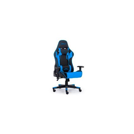 SILLA GAMER OCELOT/COLOR AZUL CON NEGRO/DESCANSA BRAZOS AJUSTABLES/ RECLINABLE 90-155 GRADOS/ SOPORTA HASTA 150KG