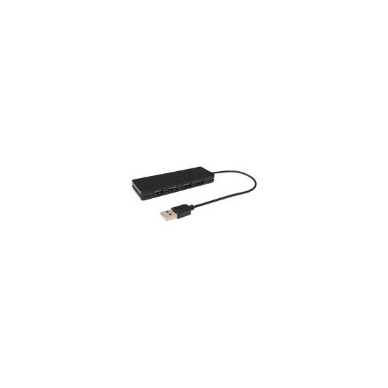 ADAPTADOR MULTIPUERTO GHIA HUB USB 2.0 DE 4 PUERTOS COLOR NEGRO