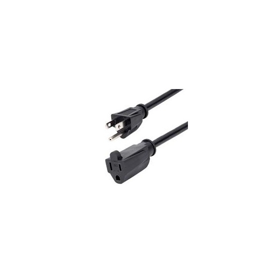 CABLE DE 2M DE EXTENSION DE ALIMENTACION - CABLE NEMA 5-15R A NEMA 5-15P - 13A 125V - 16AWG - STARTECH.COM - CABLE EXTENSOR DE