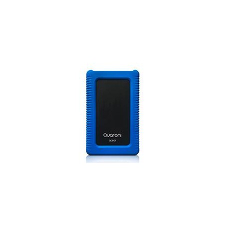 DISCO DURO EXTERNO HDD QUARONI RUGGED 500GB 2.5 USB 3.0 CONTRAGOLPES Y POLVO NEGRO/AZUL WINDOWS/MAC