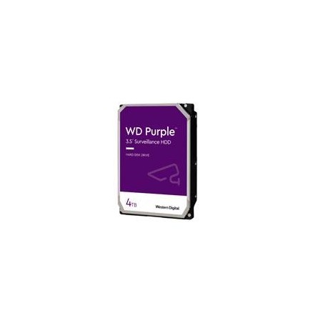 DISCO DURO INTERNO WD PURPLE 4TB 3.5 ESCRITORIO SATA3 6GB/S 64MB 5400RPM 24X7 DVR NVR 1-16 BAHIAS 1-64 CAMARAS WD43PURZ