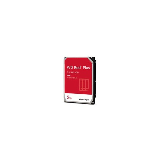 DISCO DURO INTERNO WD RED PLUS 2TB 3.5 ESCRITORIO SATA3 6GB/S 64MB 5400RPM 24X7 HOTPLUG NAS 1-8 BAHIAS WD20EFPX