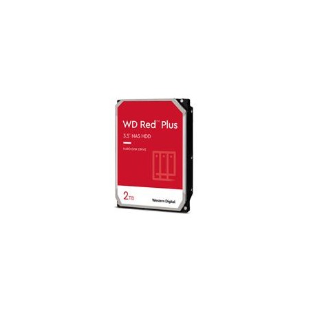 DISCO DURO INTERNO WD RED PLUS 2TB 3.5 ESCRITORIO SATA3 6GB/S 64MB 5400RPM 24X7 HOTPLUG NAS 1-8 BAHIAS WD20EFPX