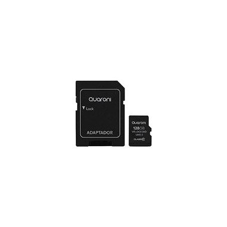 MEMORIA QUARONI MICRO SD/HC 128GB CLASE 10 C/ADAPTADOR